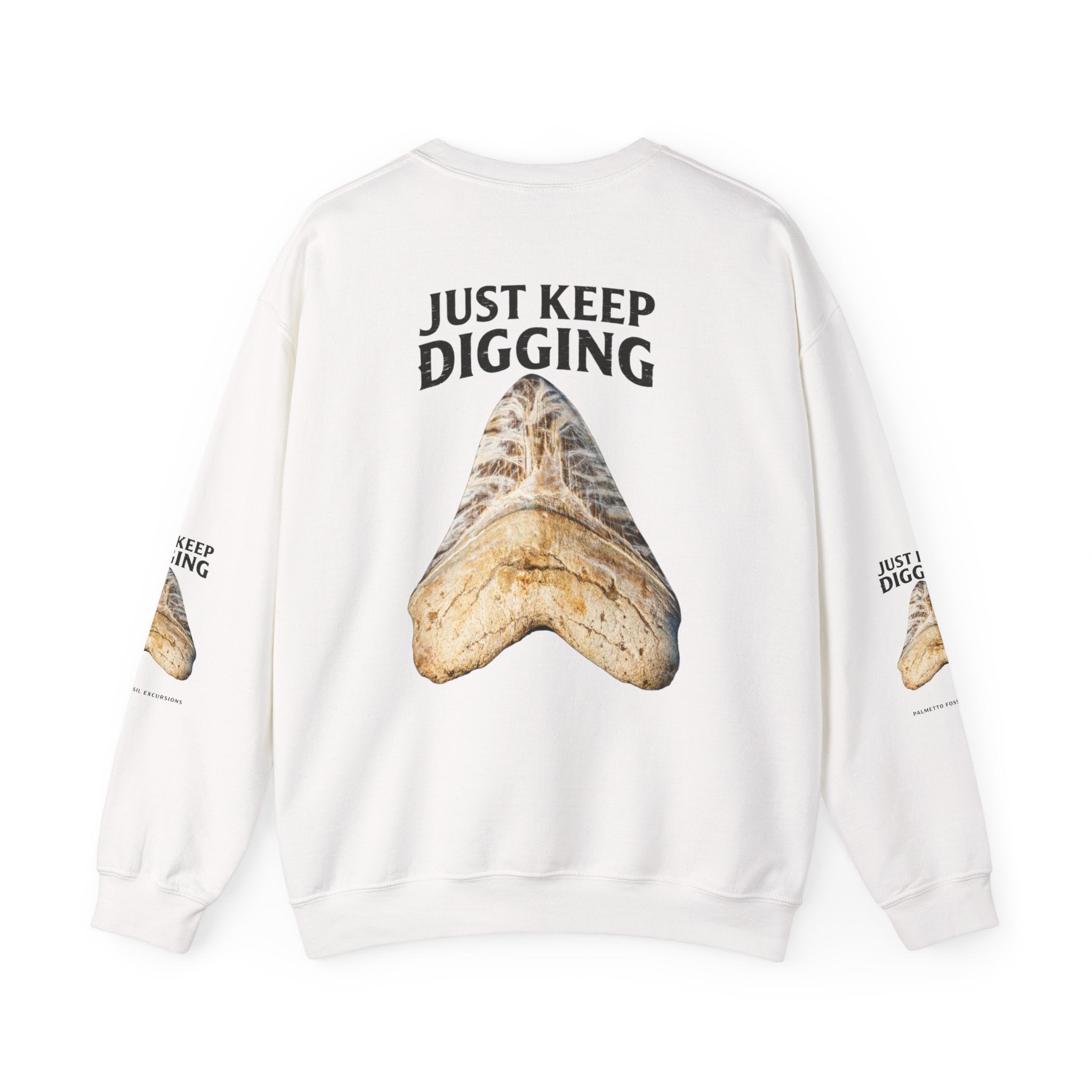 Just Keep Digging Sweatshirt — Palm Beach Shark Tooth Graphic Crewneck