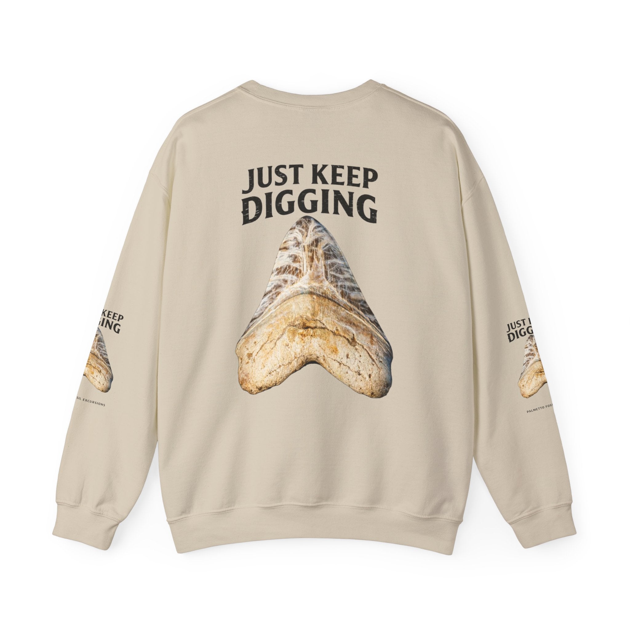 Just Keep Digging Sweatshirt — Palm Beach Shark Tooth Graphic Crewneck