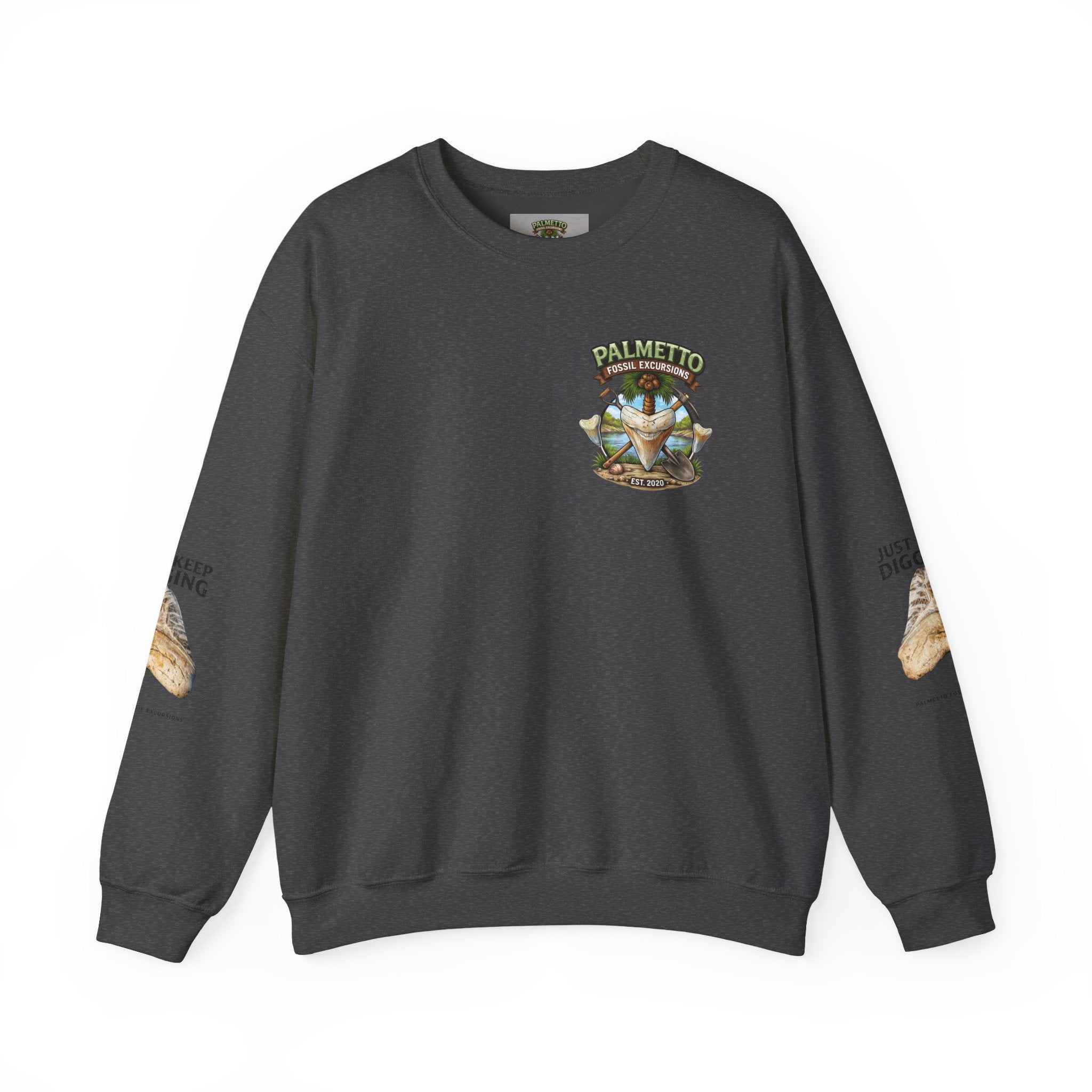 Just Keep Digging Sweatshirt — Palm Beach Shark Tooth Graphic Crewneck